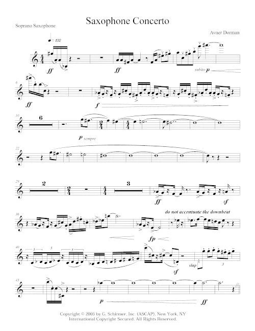 Dorman: Saxophone Concerto