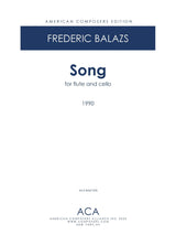 Balazs: Song for Flute and Cello