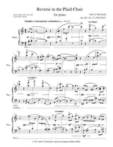 McDonald: Reverie in The Plaid Chair, Op. 687, No. 27