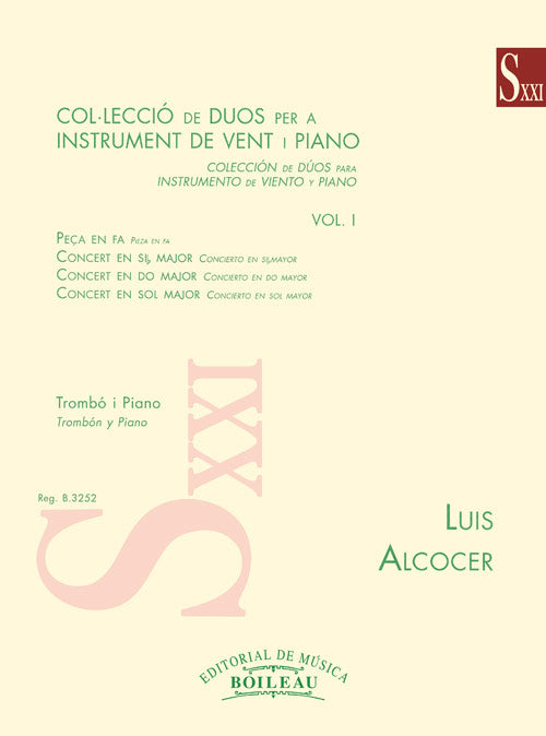 Alcocer: Collection of Duos for Wind Instrument & Piano - Volume 1