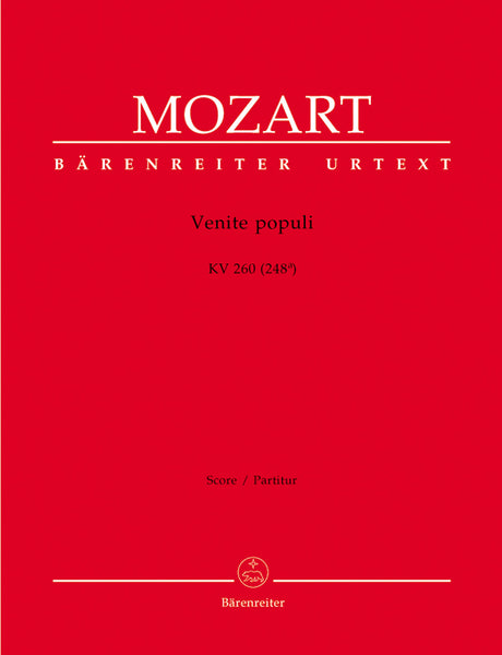 Mozart: Venite populi, K. 260 (248a)