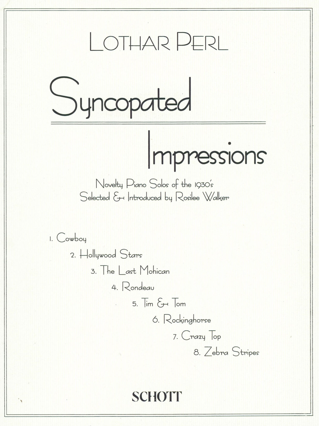 Perl: Syncopated Impressions