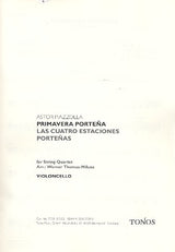 Piazzolla: Primavera Porteña (arr. for string quartet)