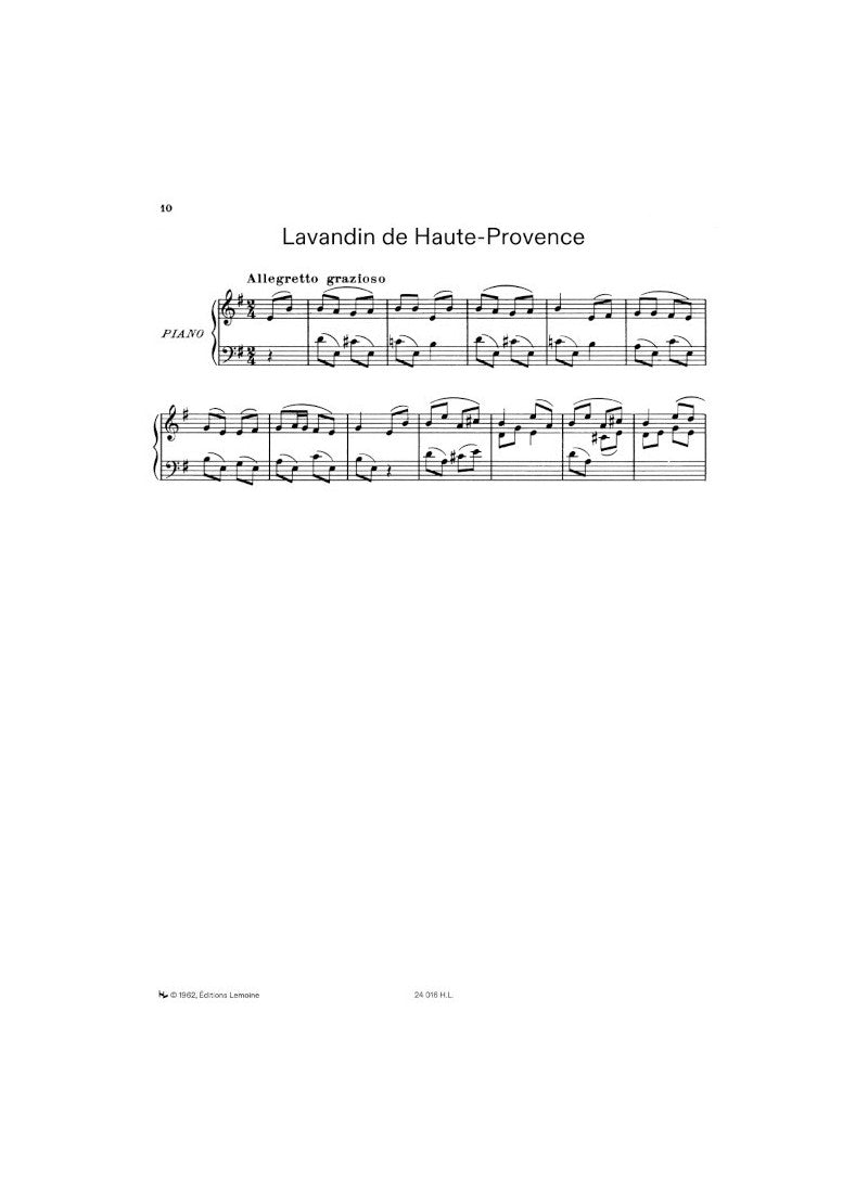 Tailleferre: Fleurs de France