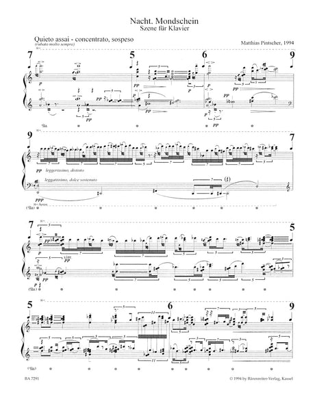 Pintscher: Nacht. Mondschein.