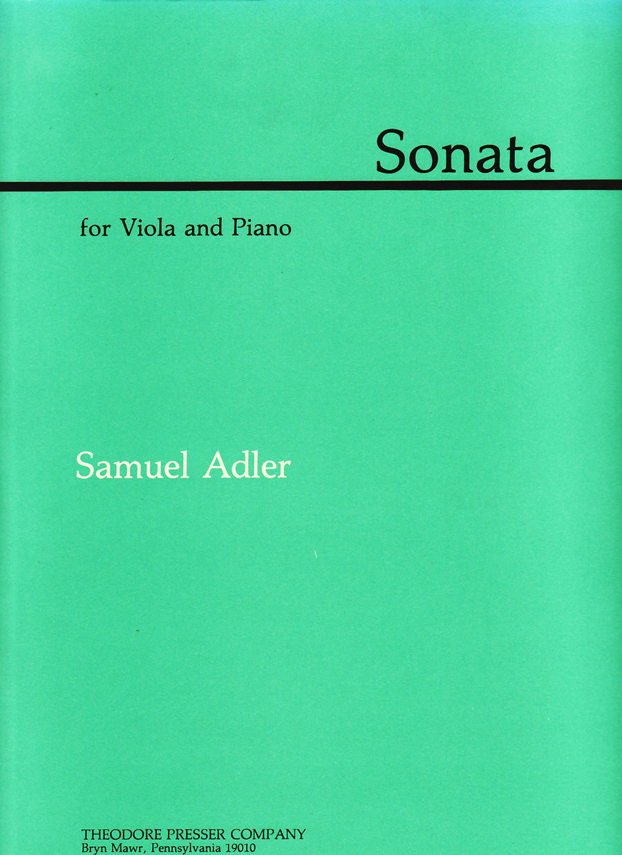 Adler: Viola Sonata