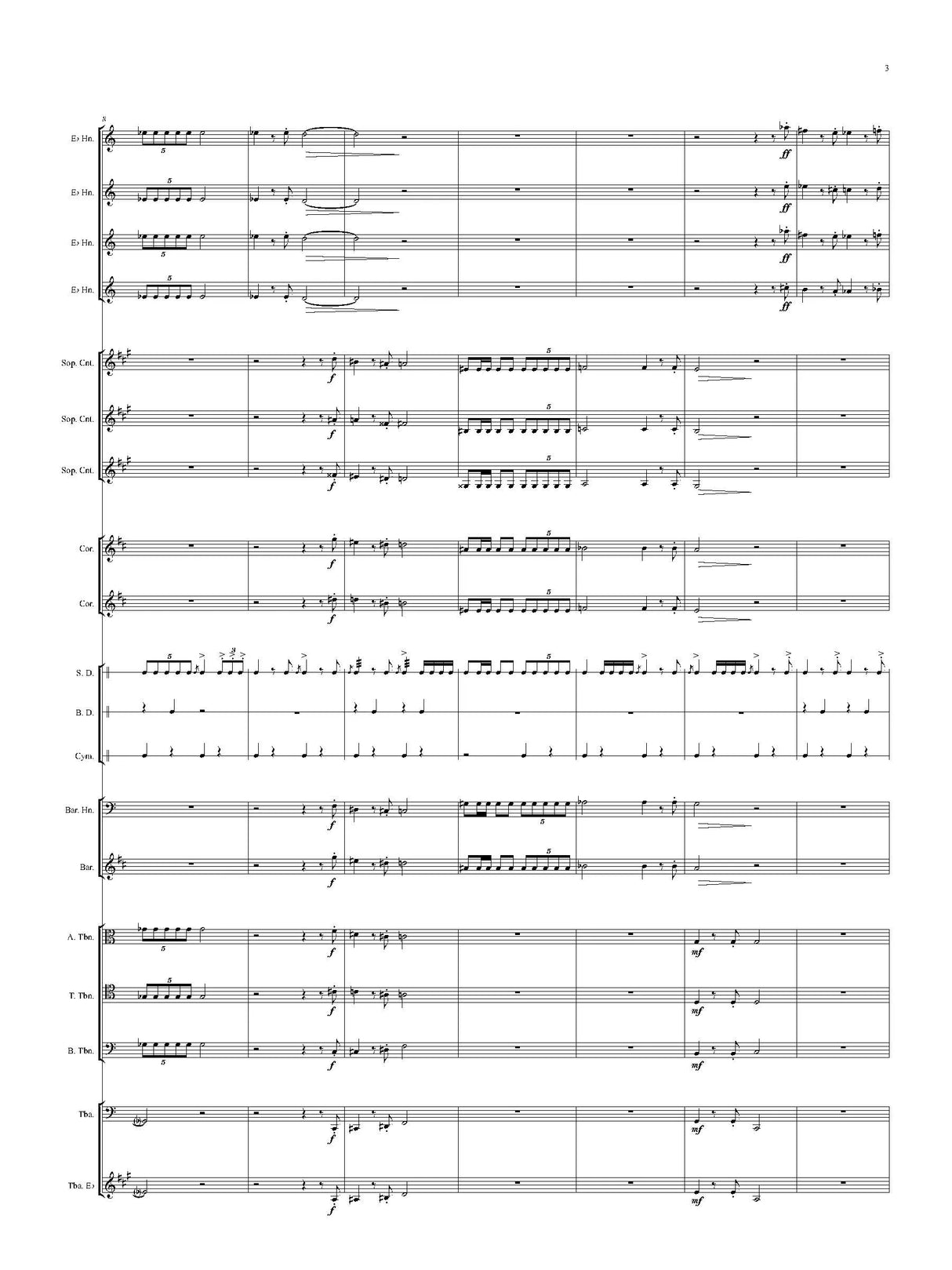 Stubblefield: Fanfare and Anthem, Op 23a (Version for Brass Band and Percussion)