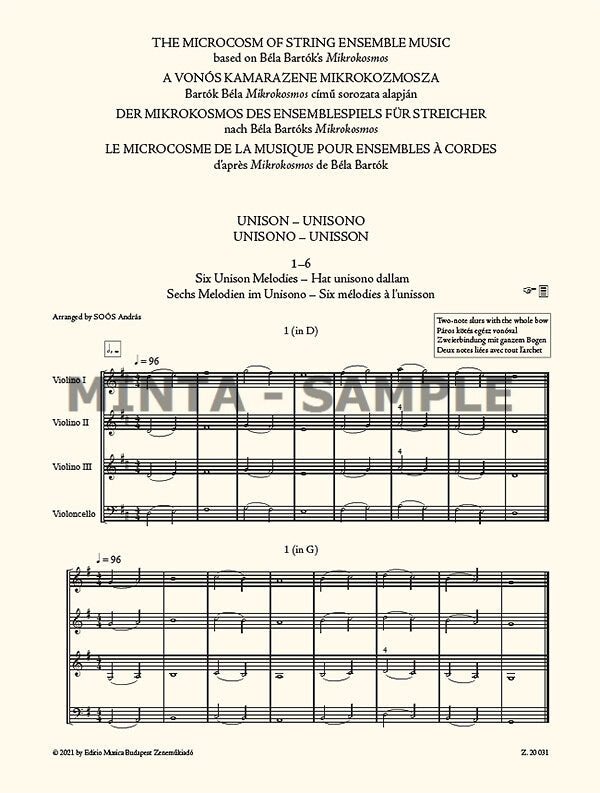 The Microcosm of String Ensemble Music - Volume 1 (Elementary)