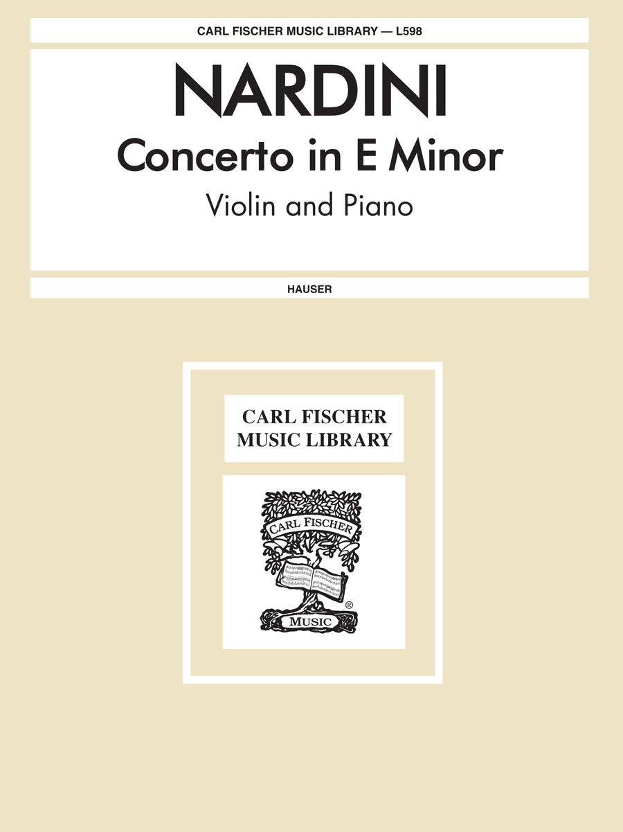 Nardini: Violin Concerto in E Minor