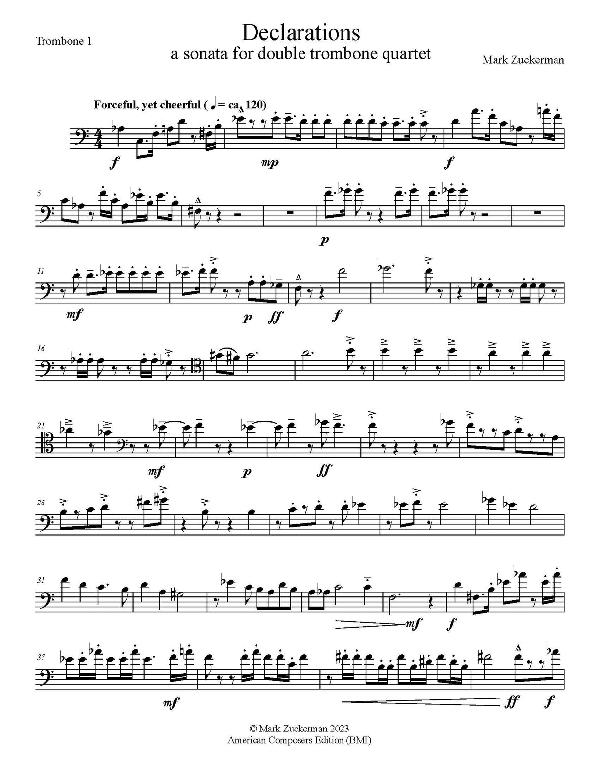 Zuckerman: Declarations