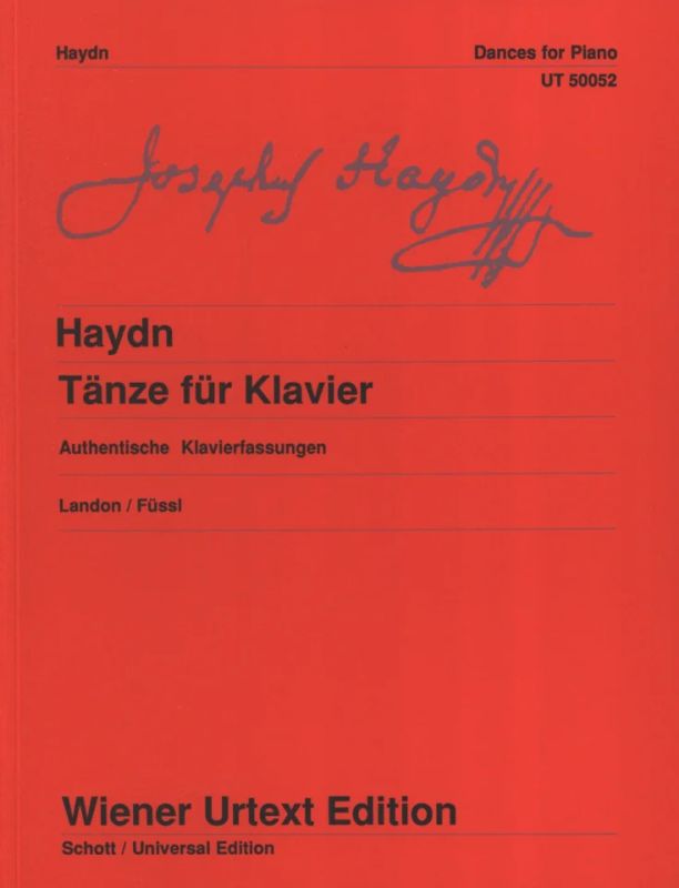 Haydn: Dances for Piano, Hob. IX:3, 8, 11, 12 – Ficks Music