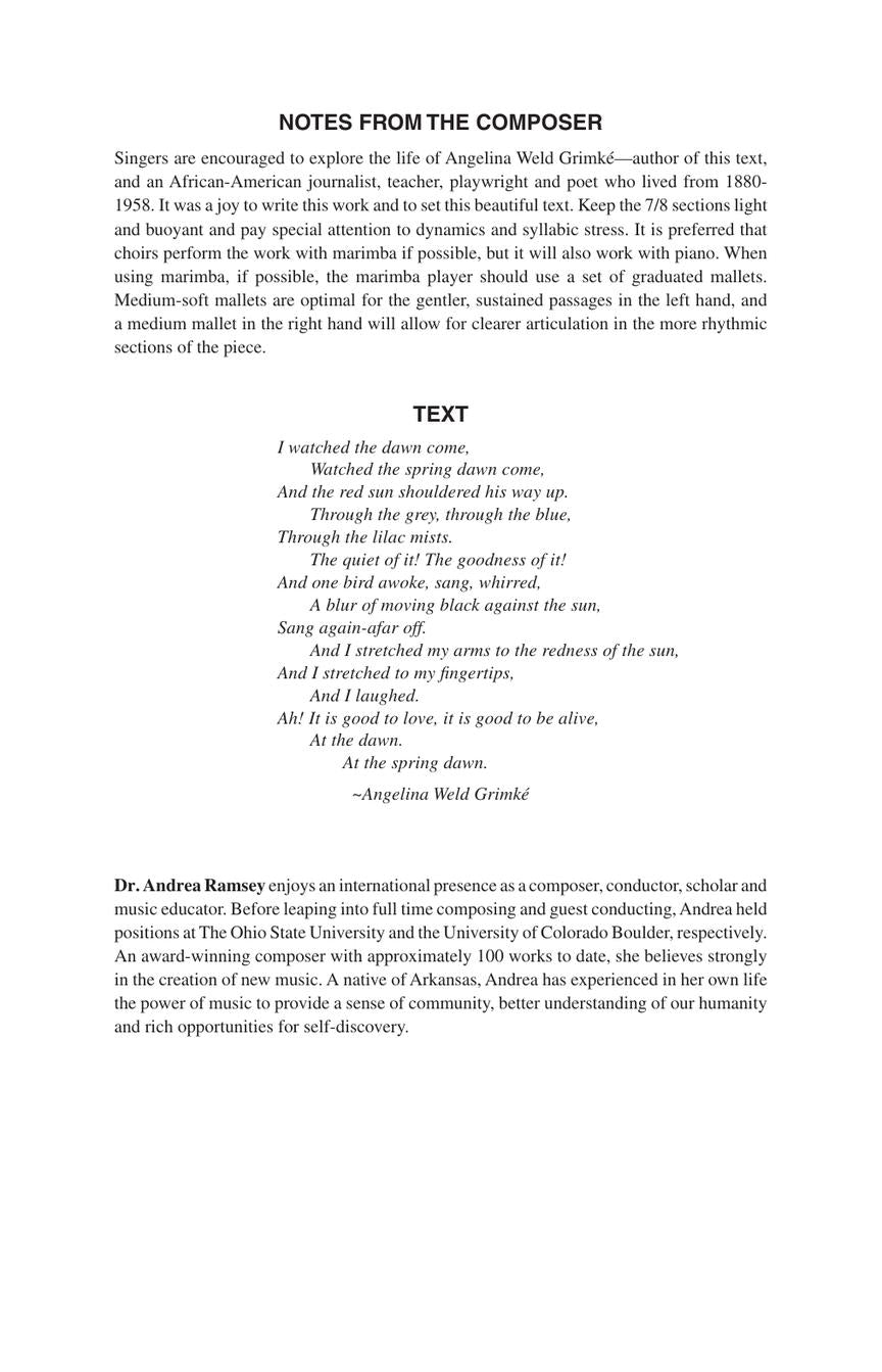 Ramsey: At the Spring Dawn