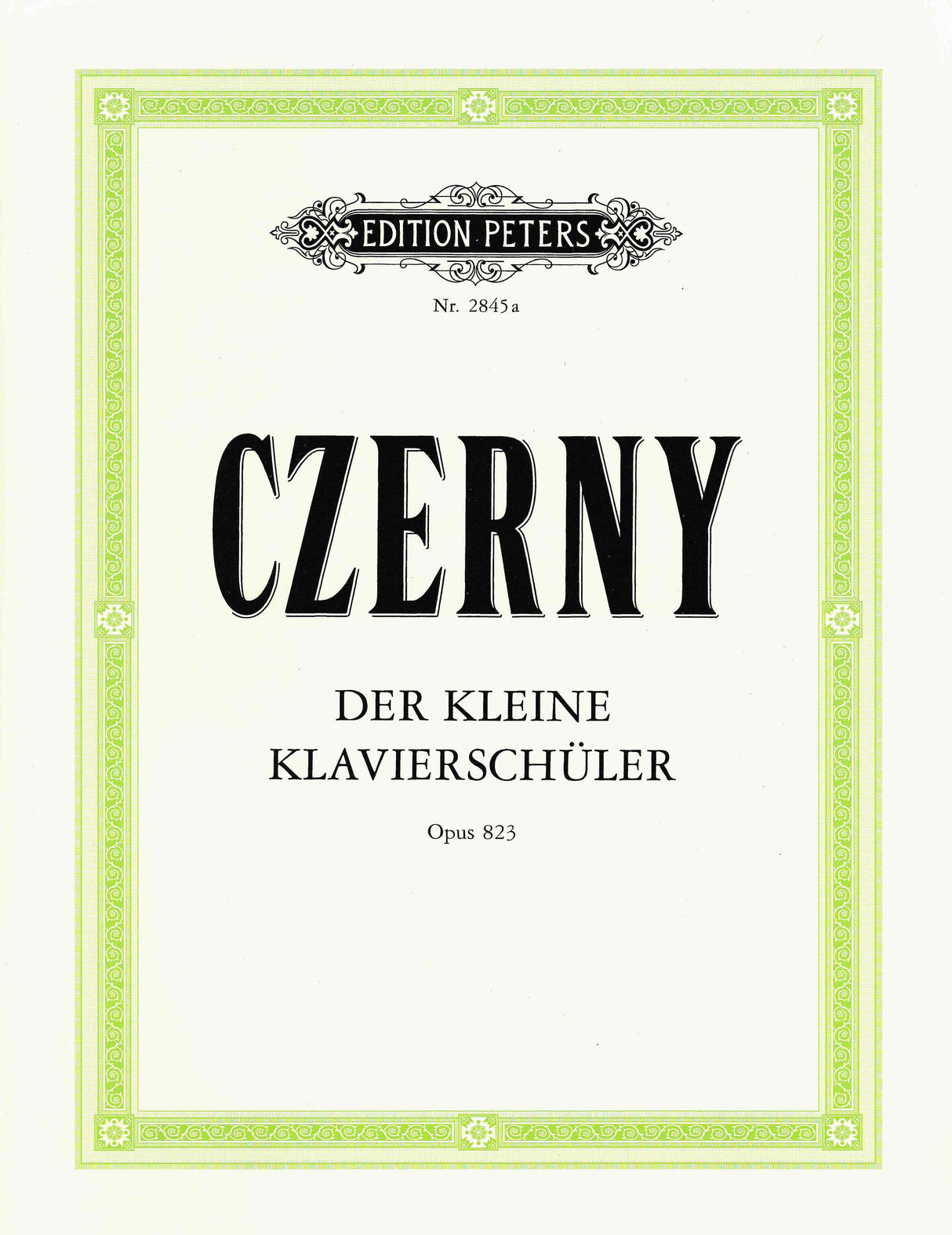 Czerny: The Little Pianist, Op. 823