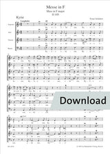 Schubert: Mass in F Major, D 105