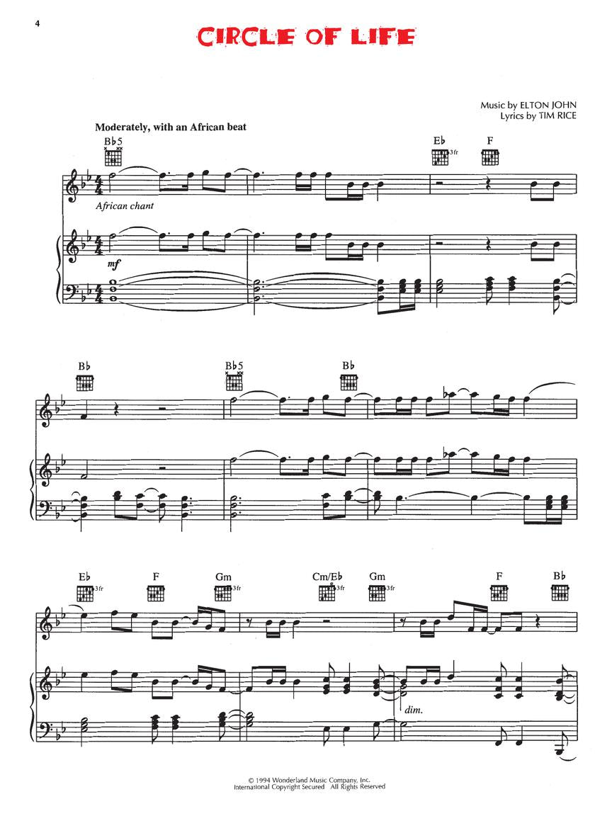 The Lion King - Original Songs