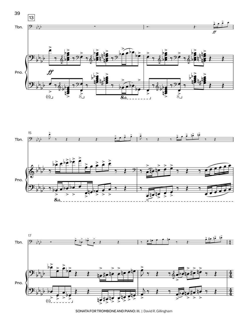 Gillingham: Trombone Sonata