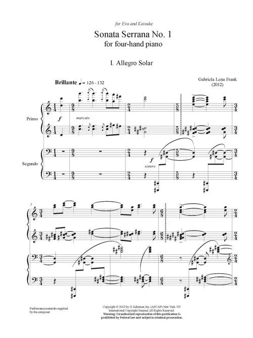 Frank: Sonata Serrana No. 1