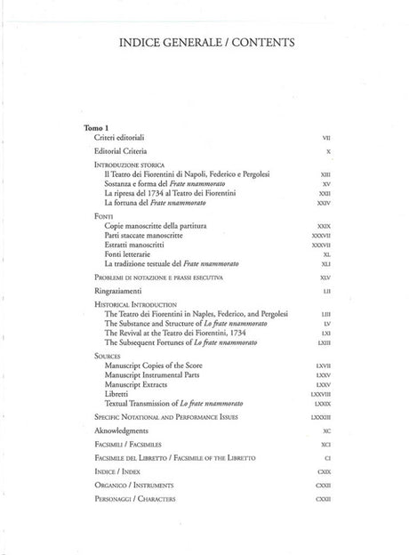 Pergolesi: Lo frate 'nnammorato