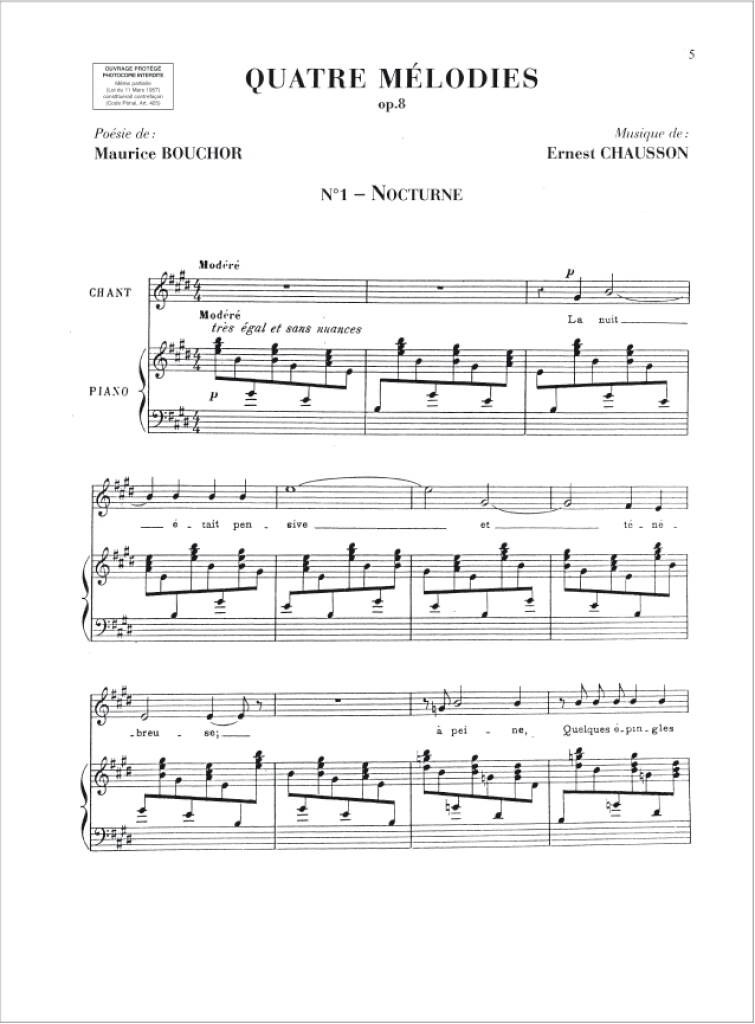 Chausson: 20 Mélodies