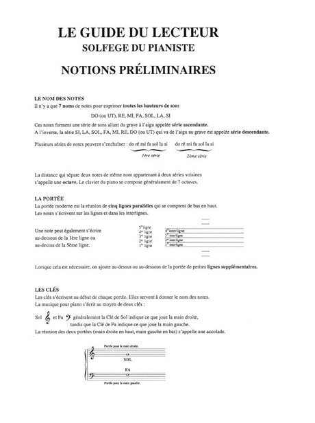 Duvernoy: Le Guide de lecteur, Op. 281 - Volume 1 (152 lessons)