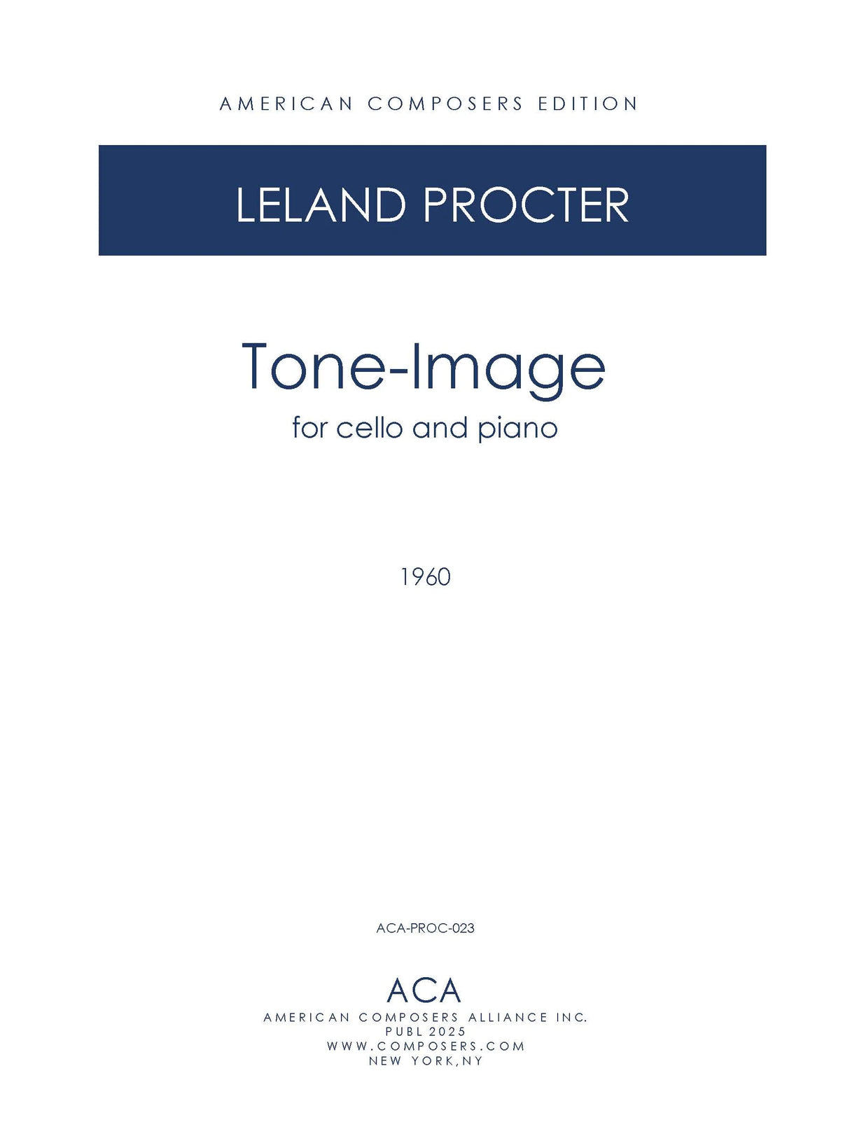 Procter: Tone-Image
