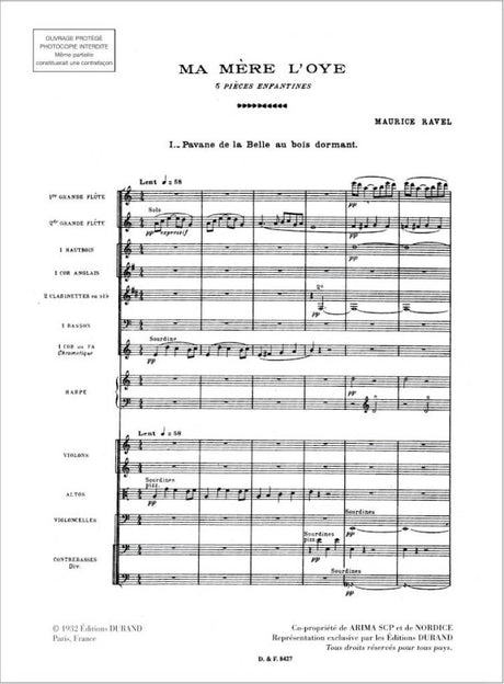 Ravel: Ma mère l'Oye - Version for Orchestra