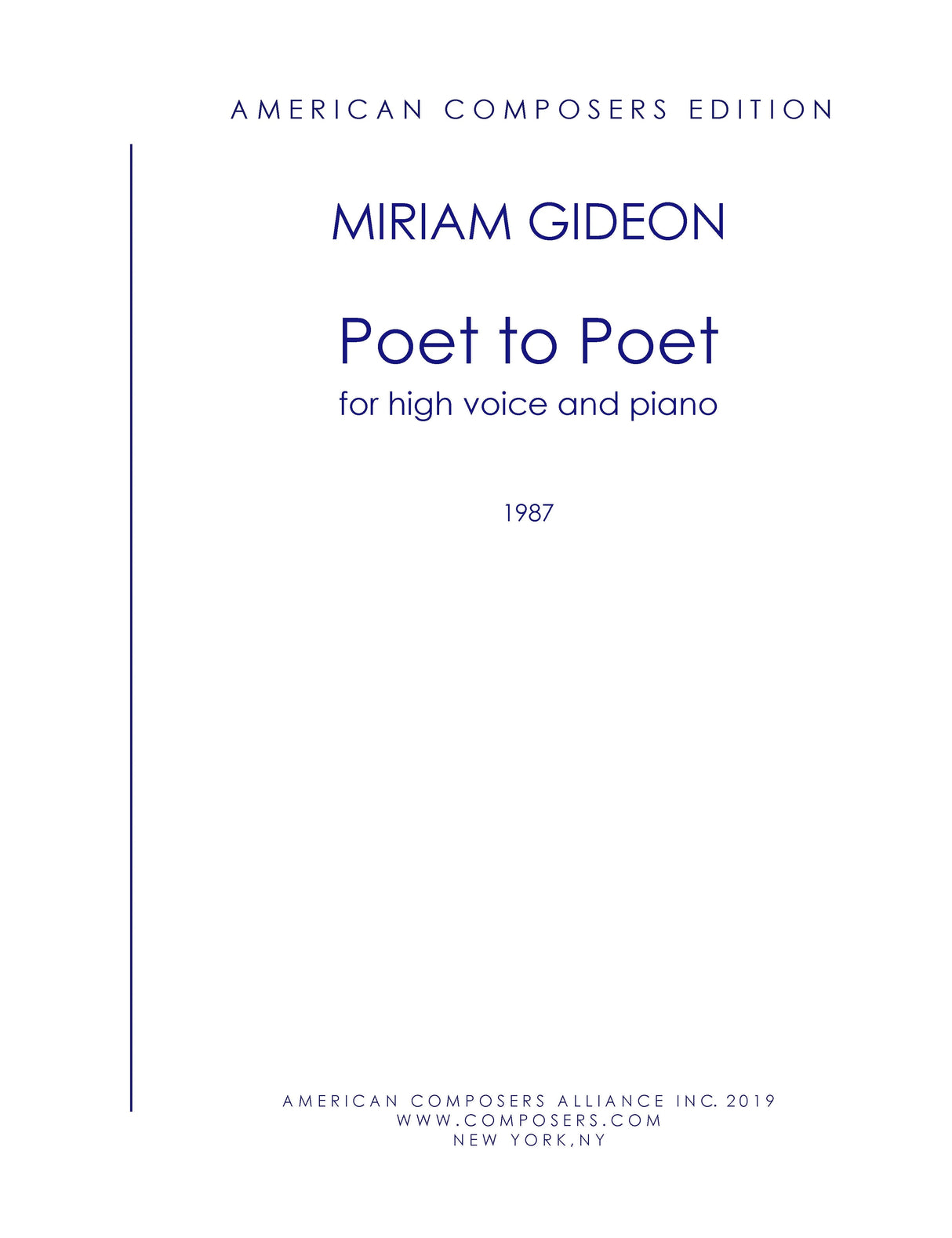 Gideon: Poet to Poet