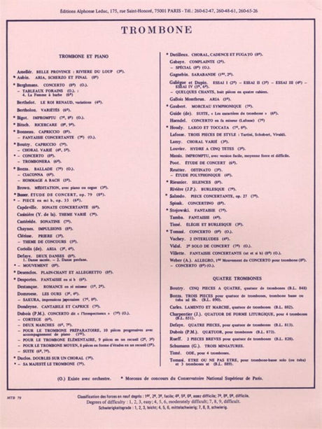 Denisov: Choral Varié for Trombone & Piano