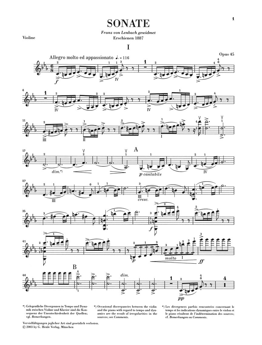 Grieg: Violin Sonata No. 3 in C Minor, Op. 45