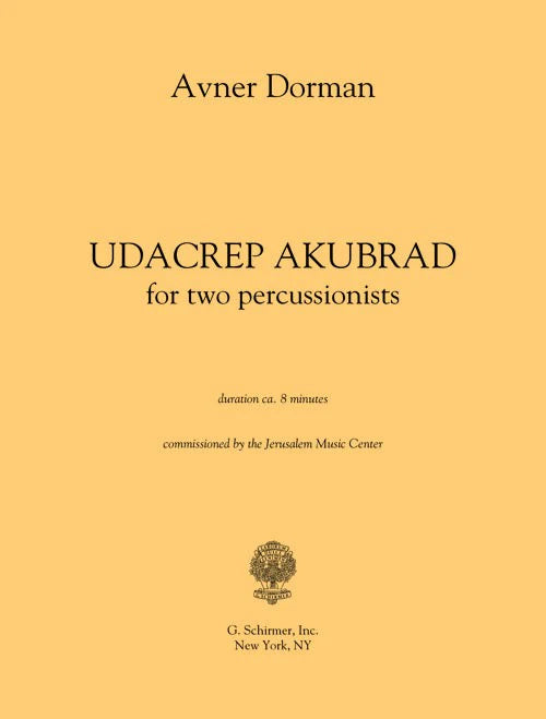 Dorman: Udacrep Akubrad (Version for Percussion Duo)