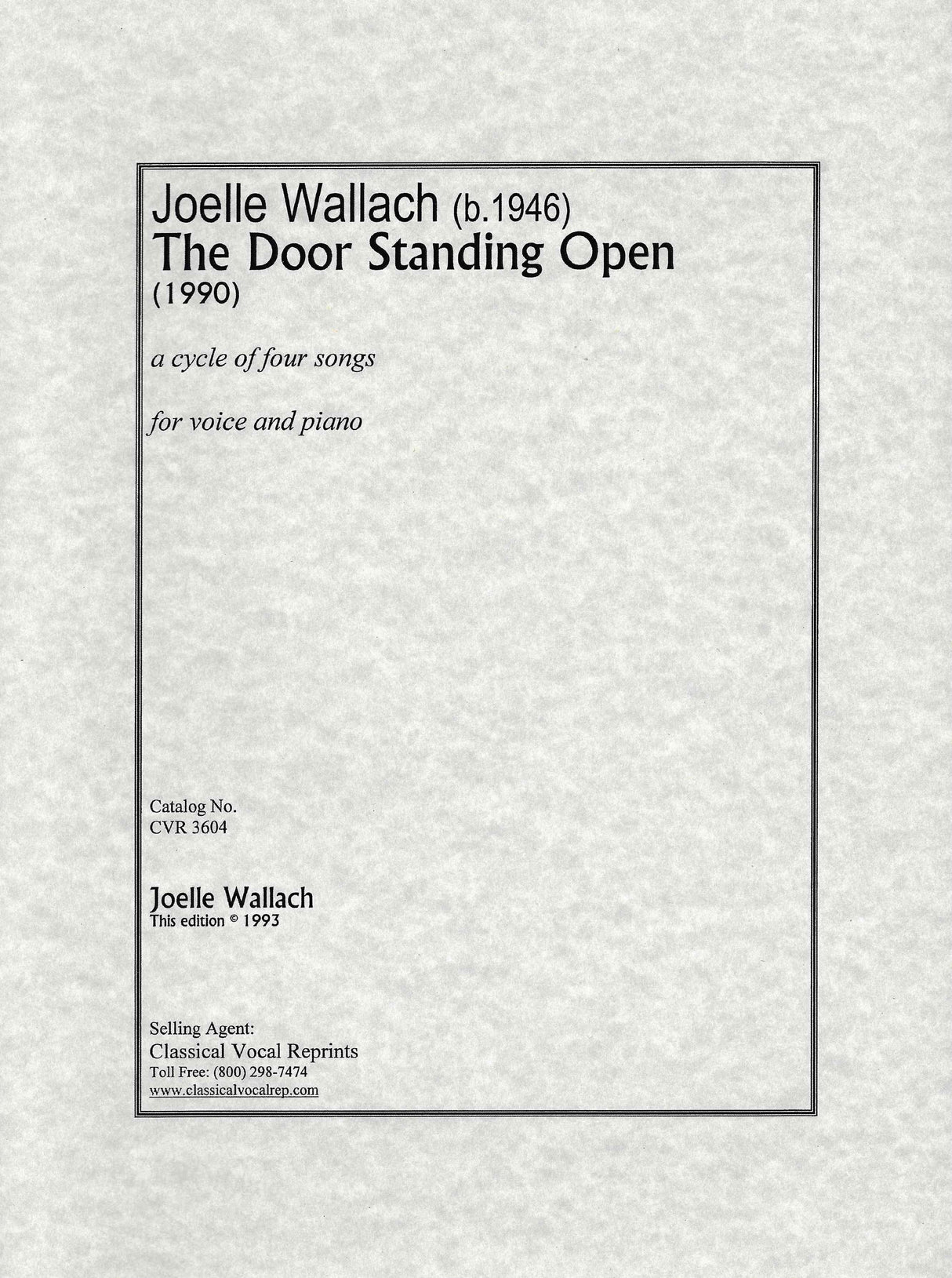 Wallach: The Door Standing Open