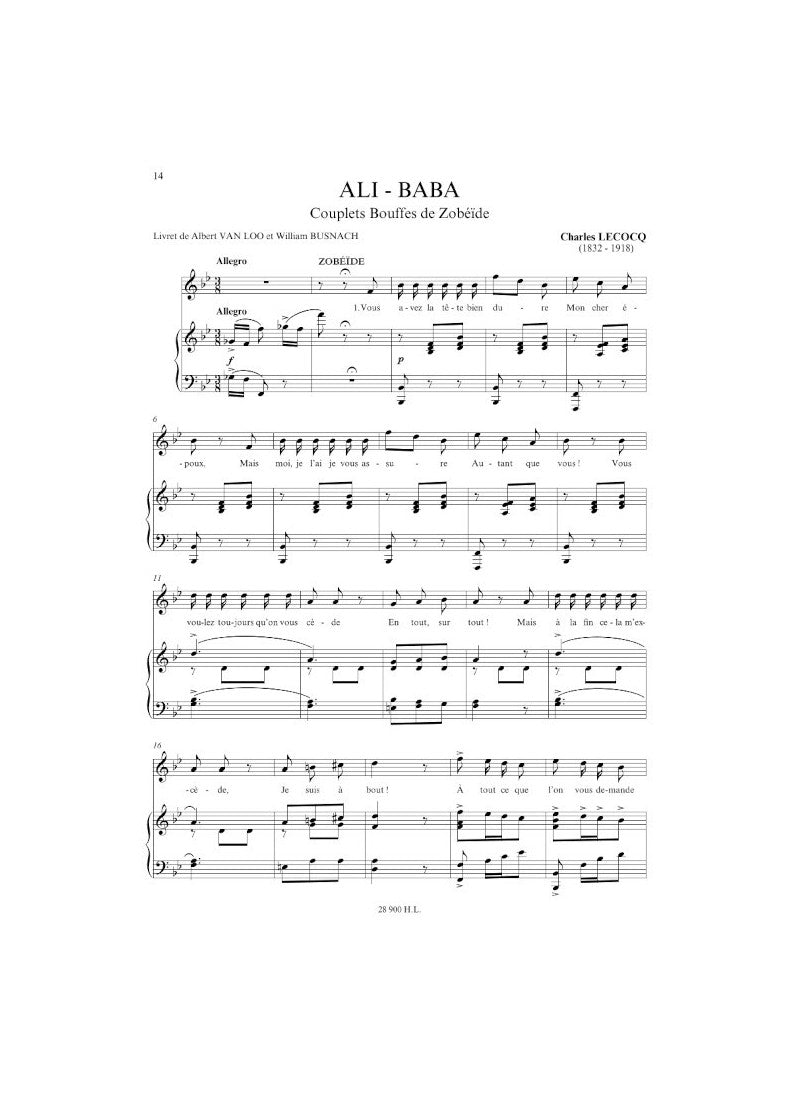 Airs d'opéras comiques - Mezzo Soprano