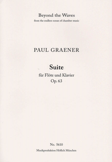 Graener: Suite for Flute and Piano, Op. 63