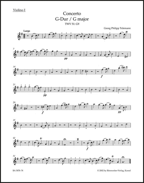 Telemann: Viola Concerto in G Major, TWV 51:G9