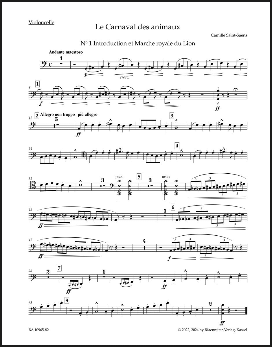 Saint-Saëns: Le carnaval des animaux