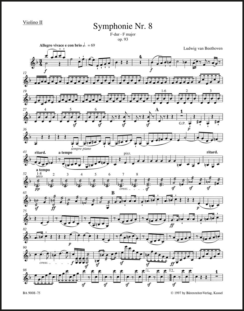 Beethoven: Symphony No. 8 in F Major, Op. 93 – Ficks Music