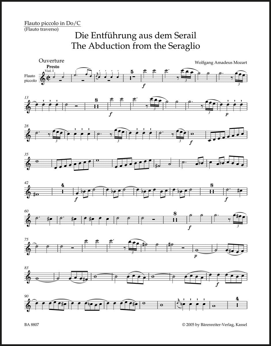 Mozart: Overture to The Abduction from the Seraglio, K. 384