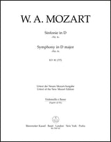 Mozart: Symphony in D Major, No. 4, K. 81 (73l)