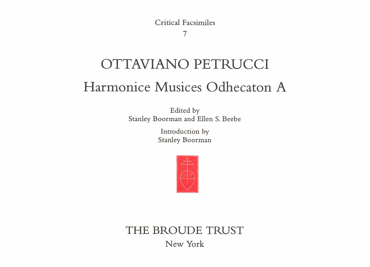 Petrucci: Harmonice Musices Odhecaton A (Venice, 1504)