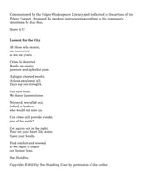 Froom: Lament for the City