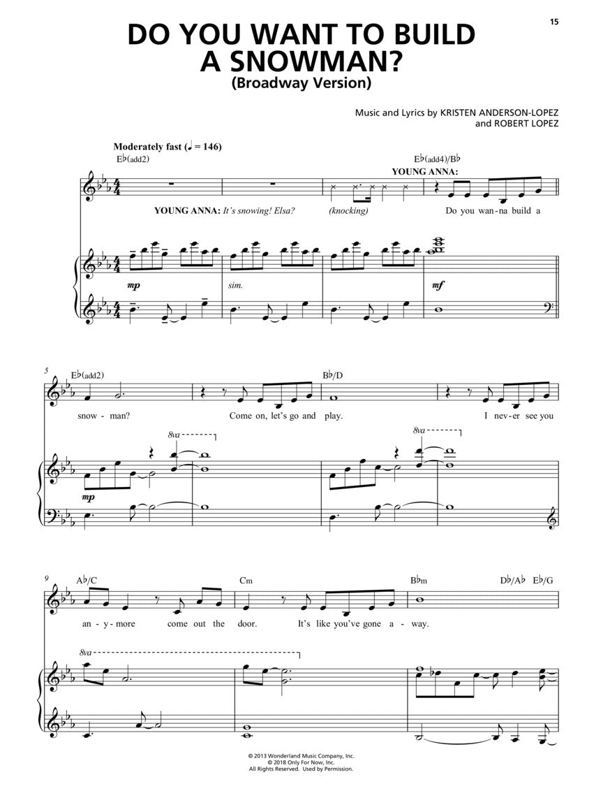 Disney's Frozen – Vocal Selections