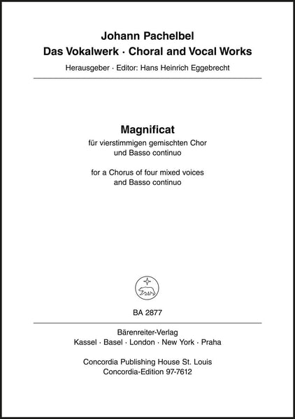 Pachelbel: Magnificat – Ficks Music