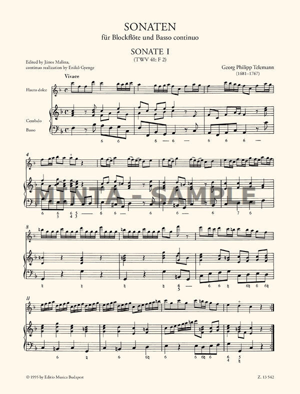Telemann: Recorder Sonatas