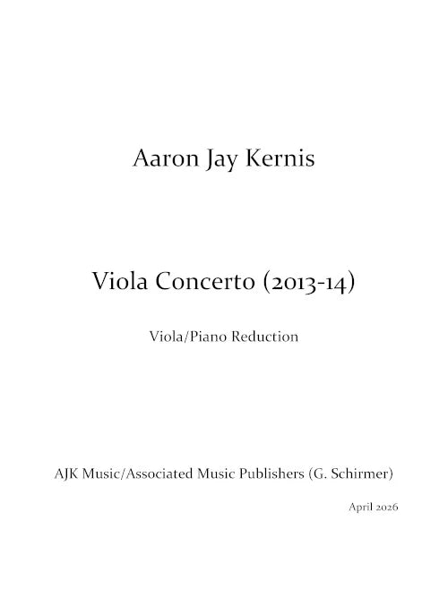 Kernis: Viola Concerto