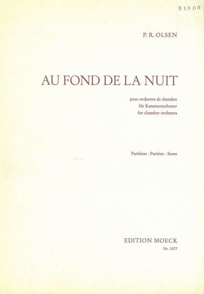P.R. Olsen: Au fond de la nuit, Op. 61