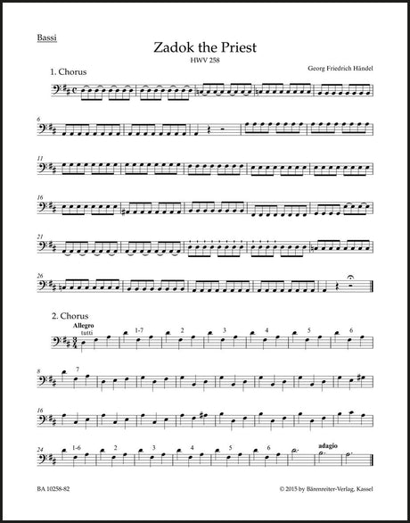 Handel: Zadok the Priest, HWV 258