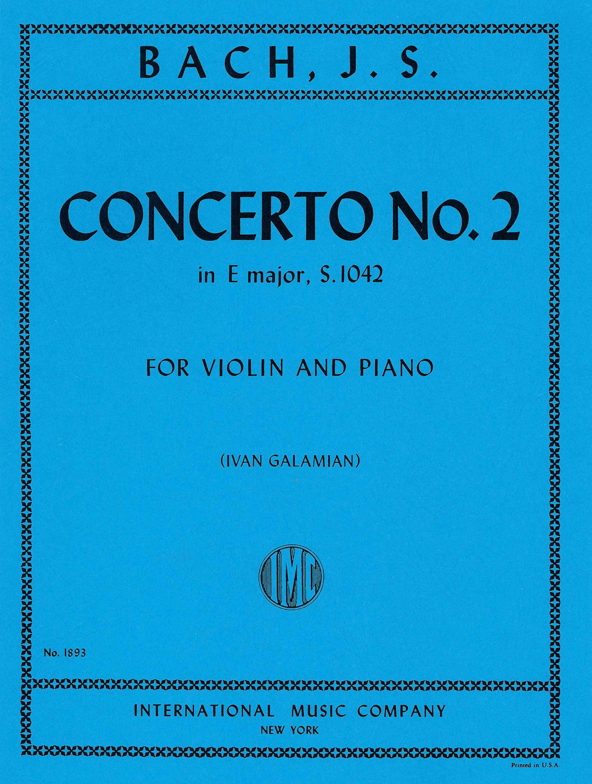 Bach: Violin Concerto No. 2 in E Major, BWV 1042