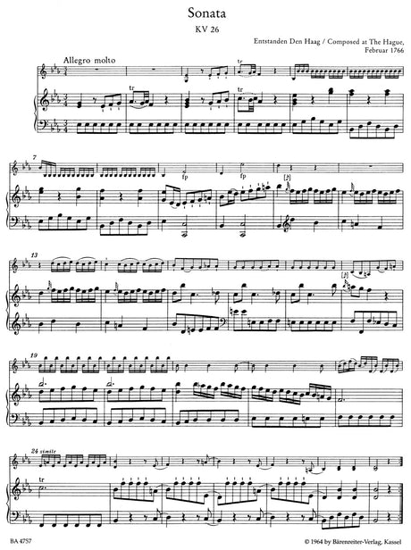 Mozart: "Wunderkind" Sonatas - Volume 3, K. 26-31