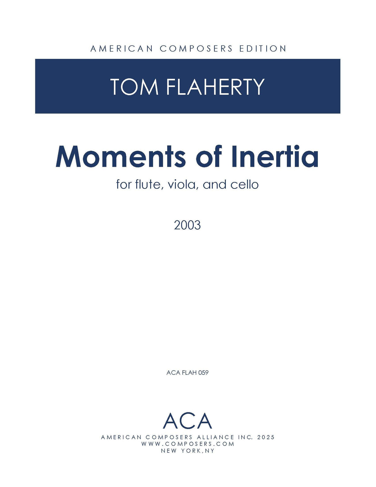 Flaherty: Moments of Inertia