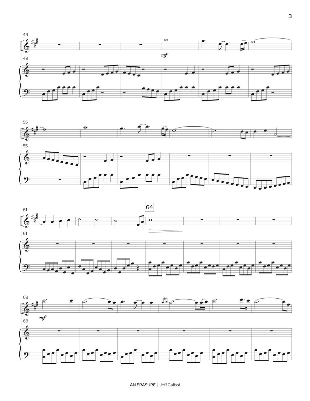 Calissi: An Erasure (Duet for Alto Sax & Marimba)